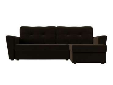Угловой диван-кровать Амстердам лайт коричневого цвета правый угол