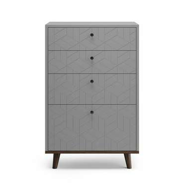 Высокий комод Twin TW020 серого цвета