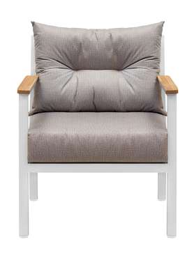 Кресло Santorini бело-серого цвета