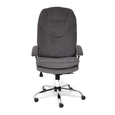 Кресло офисное Softy Lux серого цвета