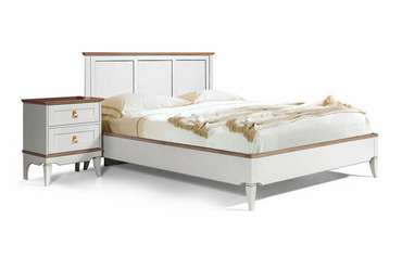 Кровать Стюарт 180x200 бело-бежевого цвета