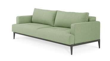 Прямой диван-кровать Бендиго Лайт светло-оливкового цвета