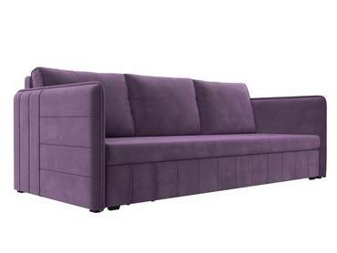 Прямой диван-кровать Слим сиреневого цвета