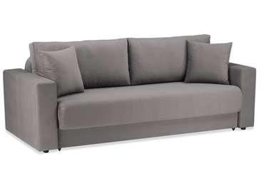 Прямой диван-кровать Ливерпуль серого цвета