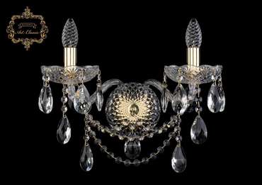 Хрустальное бра Art Classic 45962 10.25.2.165.XL.Gd.Sp подсвечник с подвесками