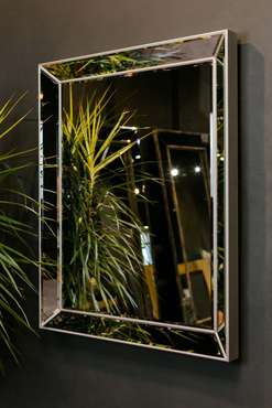 Зеркало настенное Sancerra серого цвета
