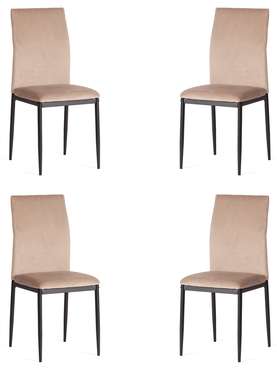 Комплект из четырех стульев Capri бежевого цвета