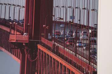 Постер с паспарту в раме "Golden Gate Bridge"