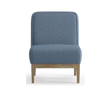 Кресло из рогожки Арагорн синего цвета