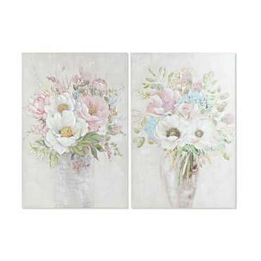 Картина Ваза для цветов 80 x 3 x 120 cm Shabby Chic (2 штук)