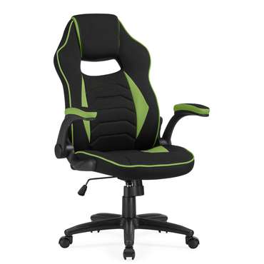 Компьютерное кресло Plast черно-зеленого цвета 