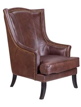 Кресло Chester leather коричневого цвета