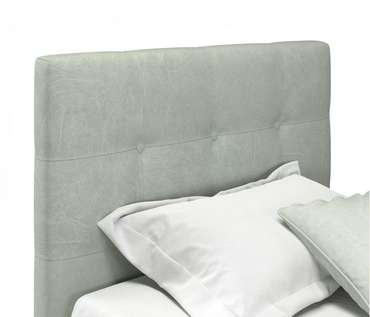 Кровать Selesta 90х200 серого цвета с подъемным механизмом и матрасом 