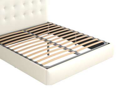 Кровать Селеста 140х200 белого цвета с матрасом