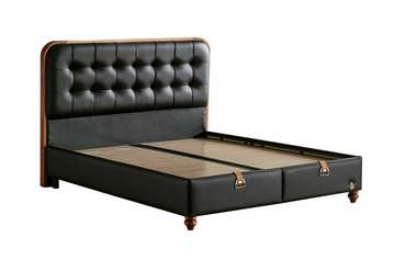 Кровать с подъёмным механизмом Latex Master 160х200 черного цвета