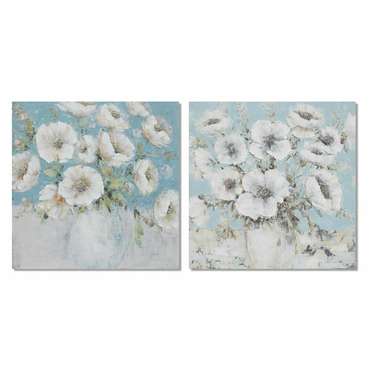 Картина 100 x 2,8 x 100 cm Кувшин Shabby Chic (2 штук)