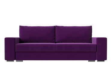 Прямой диван-кровать Дрезден фиолетового цвета