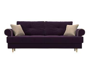 Прямой диван-кровать Сплин фиолетового цвета