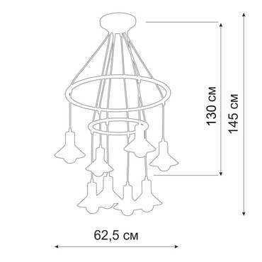 Люстра V4947-1/8S, 8xE27 макс. 40Вт