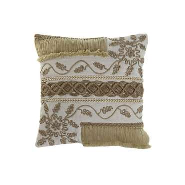 Подушка Boho 45х45 бежевого цвета