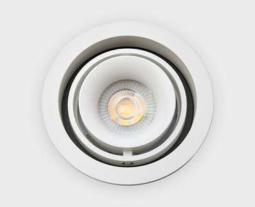 Встраиваемый светильник DE-313 white (металл, цвет белый)