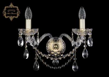 Хрустальное бра Art Classic 45962 10.25.2.165.Gd.Sp подсвечник с подвесками