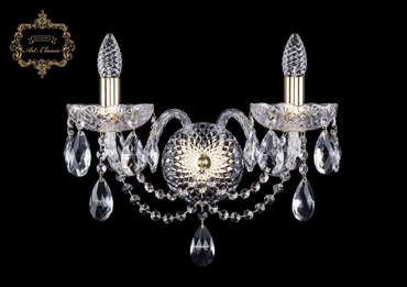 Хрустальное бра Art Classic 45271 10.12.2.165.XL.Gd.Sp подсвечник с подвесками