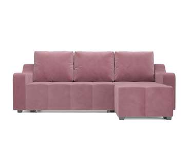Угловой диван-кровать Берн пудрового цвета