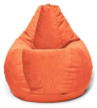 Кресло мешок Груша Maserrati 12 S оранжевого цвета 