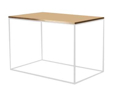Обеденный стол Бруклин бежево-белого цвета