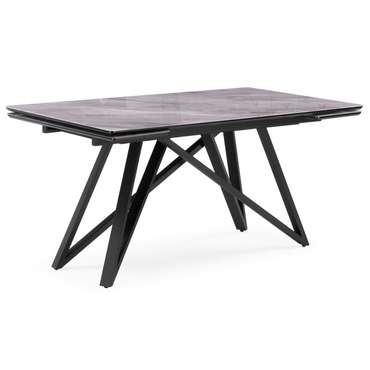 Раздвижной обеденный стол Вилсон 80х140 серого цвета