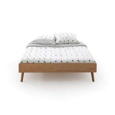 Кровать со спальным основанием Jimi 160x200 бежевого цвета