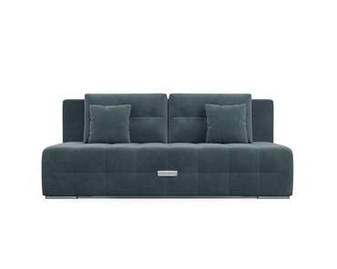 Прямой диван-кровать Марсель 4 серо-синего цвета