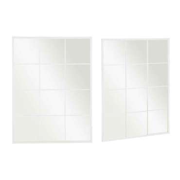 Настенное зеркало JY21100W Белый Окно 90 x 120 x 2 cm Прямоугольный