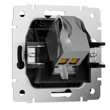 W5120108/ Розетка Ethernet RJ-45 cat. 6A экранированная (черный матовый) W5120108 Встраиваемые механизмы черные матовый