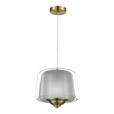 Светильник подвесной ST-Luce Латунь/Серый, Прозрачный LED 1*18W 3000K PANDORA