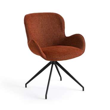 Кресло для стола вращающееся Asyar коричневого цвета