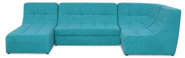 Угловой диван-кровать Палладиум голубого цвета