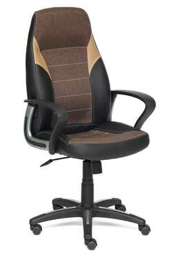 Кресло офисное Inter черно-коричневого цвета