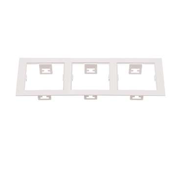 Рамка DOMINO Triple QUADRO MR16 БЕЛЫЙ