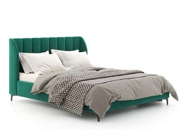 Кровать Sidoni 180х200 темно-зеленого цвета