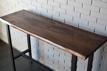 Барный стол Bar 02 черно-коричневого цвета