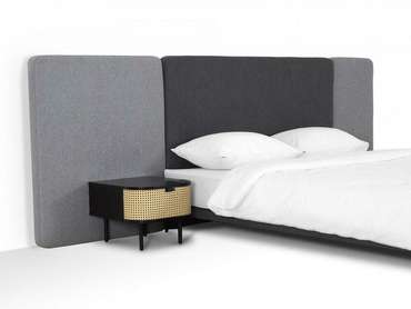 Кровать Licata 180х200 композиция 4 серого цвета