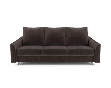 Прямой диван-кровать Уэльс коричневого цвета