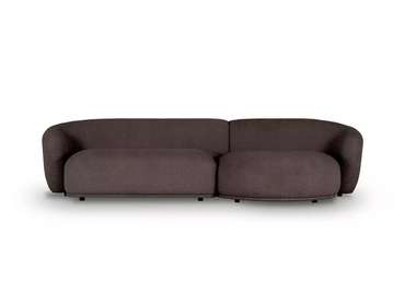 Модульный диван Fabro M серо-коричневого цвета правый