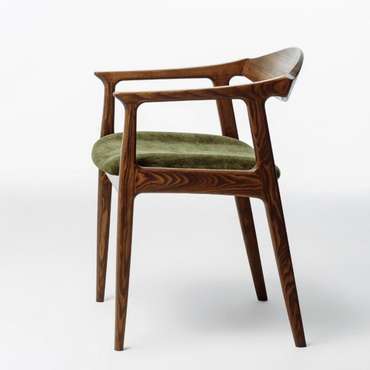 Стул кухонны Kennedi коричнево-зеленого цвета