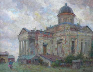Картина "Развалины храма в Галиче"