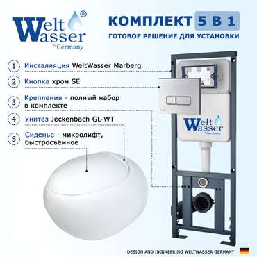 Комплект 3 в 1 инсталляция Marberg
