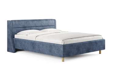 Кровать Madrid 160х200 темно-синего цвета без основания и подъемного механизма 