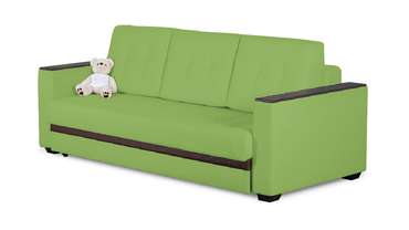 Прямой диван-кровать Адамс Лайт зеленого цвета